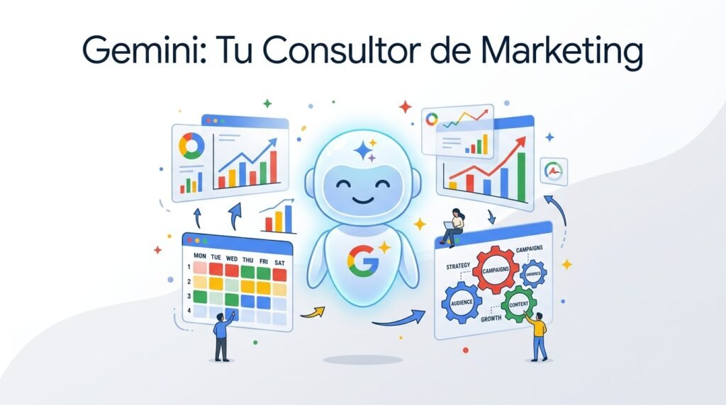 como usar gemini para marketing digital consultor estrategico